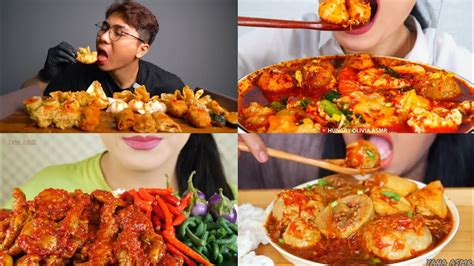 Mukbang Seblak Super Pedas Ceker Mercon Risol Viral Mukbang