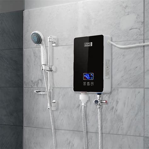 Electric Instant Tankless Hot Water Heater Under Tap Bathroom Kitchen Black Cm Water