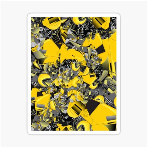 Bumblebee Transformer Sticker For Sale By Radeeo Redbubble