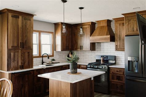 Walnut Wonder Modern Walnut Kitchen Cabinets