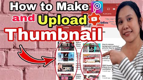 Paano Gumawa At Maglagay Ng Thumbnail Sa Youtube Video Picsart Tutorial