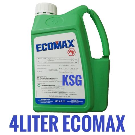 4 LITER RACUN ECOMAX GLYPHOSTAE RACUN LALANG WEED KILLER Lazada