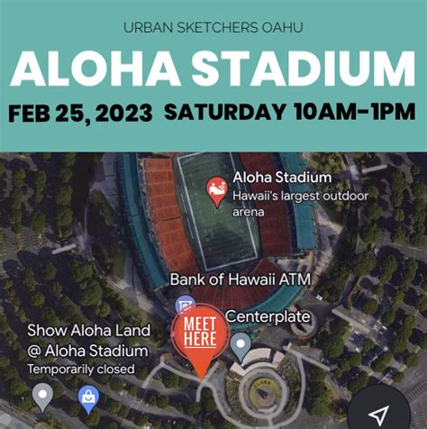 Saying Aloha to Aloha Stadium | Urban Sketchers O‘ahu