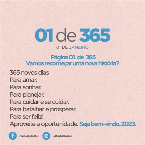 365 Dias On Instagram 01 De 365 Seja Muito Bem Vindo 2023 Vamos