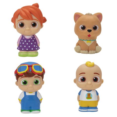 CoComelon Figure Pack JJ Family Figure Set Family And Friends Includes JJ, YoYo, Tomtom, And ...