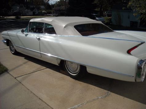 1960 Cadillac Convertible Series 62 Vintage Antique Autowhite For