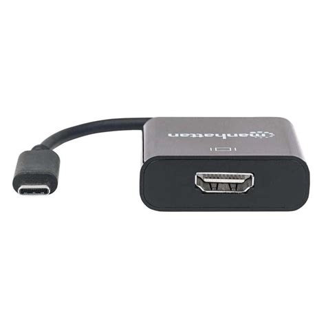 Adaptateur Manhattan K Usb C Vers Hdmi Noir