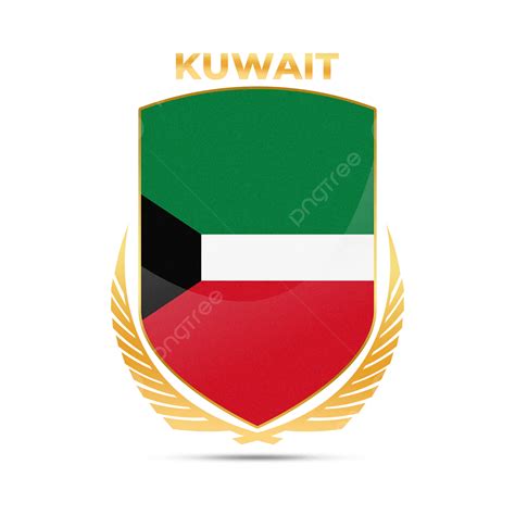 Corona De Oro Realista Bandera De Kuwait Png Kuwait Bandera De