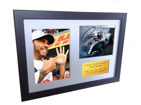 Photographs A X Signed Lewis Hamilton Autographed Photo Photograph