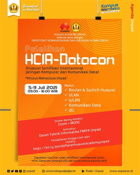 Unpad On Twitter AgendaUnpad Pelatihan HCIA Datacom Huawei