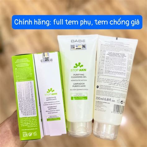 Combo có tách lẻ Sản phẩm cho da dầu mụn BABE babé Stop AKN Shopee Việt Nam