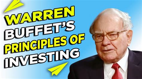 Warren Buffetts 7 Principles Of Investing Youtube