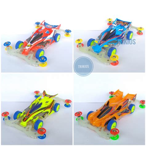 Jual Tamiya Aoda Mini 4wd MS Chassis Clear Transparant RTR Shopee