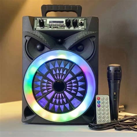 Jual SPEAKER BLUETOOTH KARAOKE 8 INCH FREE MIC KARAOKE FM SUPER BASS