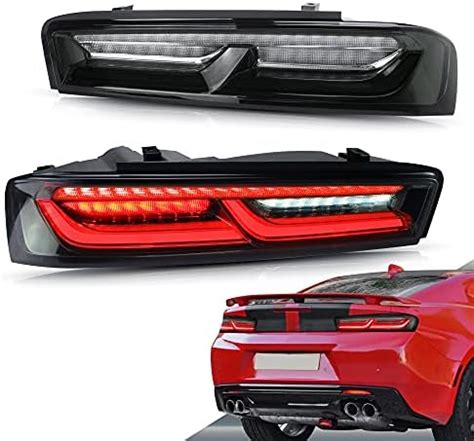 Amazon VLAND LED Smoked Tail Lights Compatible For Chevy Camaro