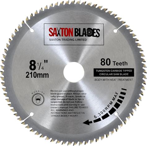 Saxton Tct Lama Per Sega Circolare Per Legno Mm X Mm Denti