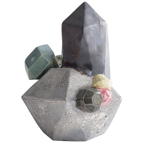 Large Multi-Color Gem Cluster in Glazed Ceramic by Kelly Lamb, 2017 For