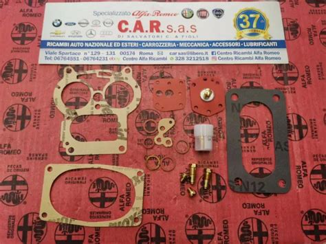 Kit Revisione Carburatore Alfa Solex Paia Completo Di Getti Eur