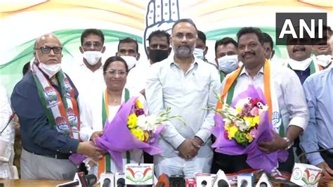 BJP Leader Michael Lobo Wife Delilah Join Congress Goa Polls 2022