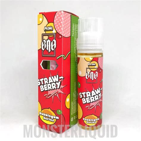 Jual Eno Strawberry Bubblegum Series By Public Mg Ml Shopee Indonesia