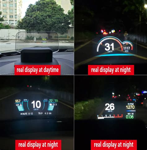 Wiiyii C1 Mirror Hud New Obd2gps Dual Mode Obd2 Head Up Display Gps