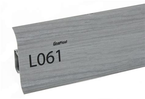 Плинтус ПВХ LinePlast Стандарт L061 Серый дуб купить в Москве, цены