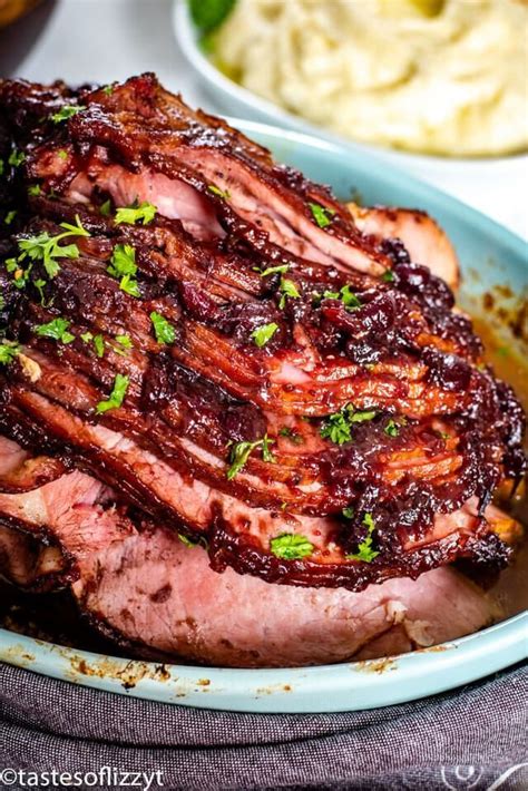 Cranberry Glazed Ham Recipe Easy Sweet Spicy Baked Ham Glaze Ham