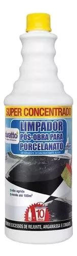 Limpador Pós Obra Porcelanato Super Concentrado Duratto 1l MercadoLivre