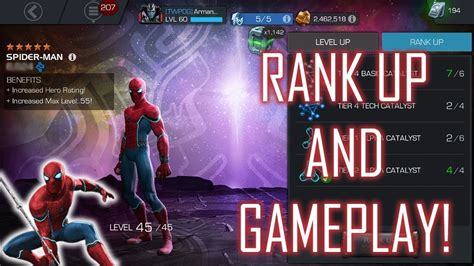 5 Star Stark Spidey To Rank 3 And Gameplay Marvel Contest Of Champions Youtube