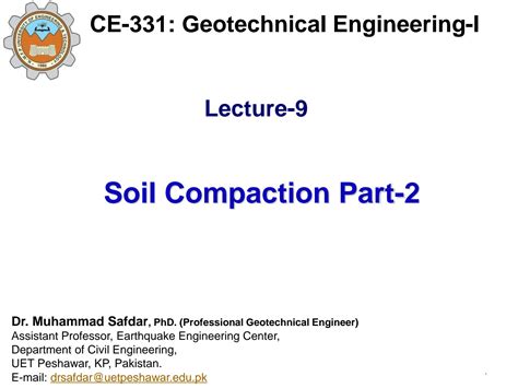 Solution Lecture Soil Compaction Nov Studypool