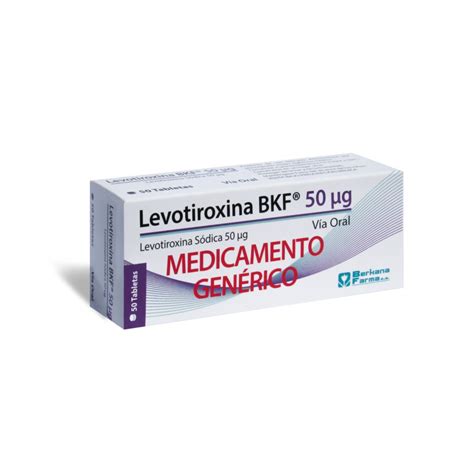 Levotiroxina BKF 50 Ug Tab X 50 Berkanafarma S A