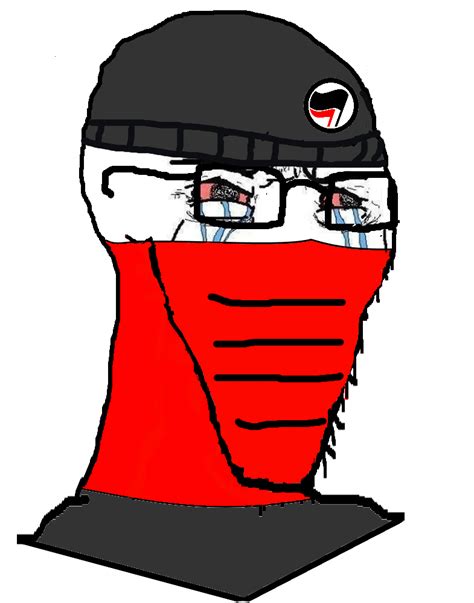 Soybooru Post Antifa Beanie Bloodshot Eyes Clothes Crying