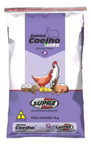 Ração Coelho Supra Crescimento Engorda 05kg MercadoLivre