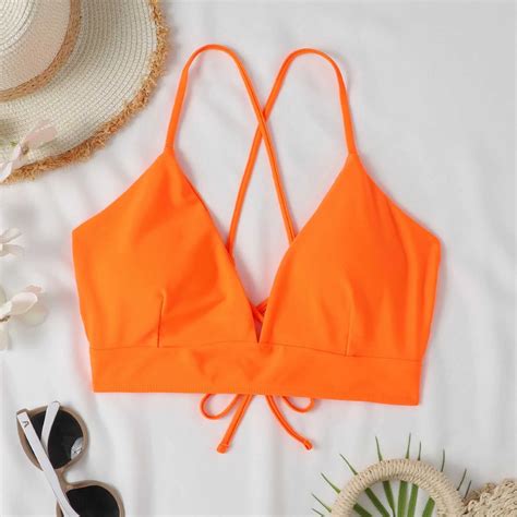 Sexy Bikini Bras Solid Color Padded Swimwear Women Bathing Beachwear Swimming Top Swim Trunks