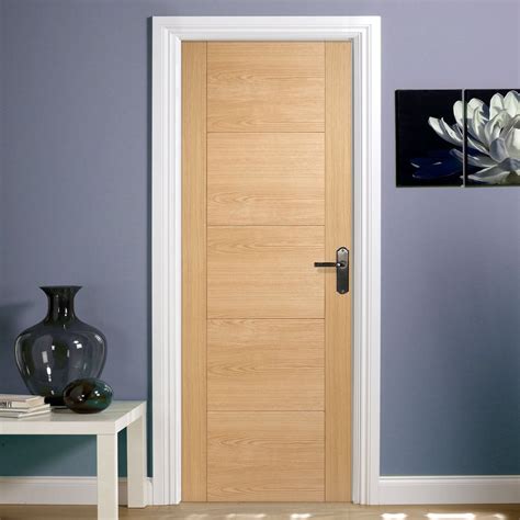 Vancouver Oak 5 Panel Style Flush Door Prefinished