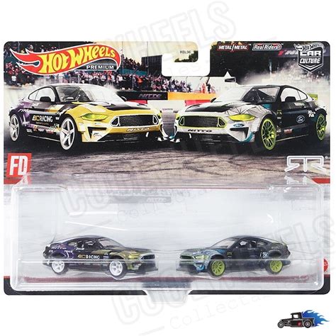 Hot Wheels Premium Car Culture Twin Pack Formula Drift Rtr Ford Mustang Ford