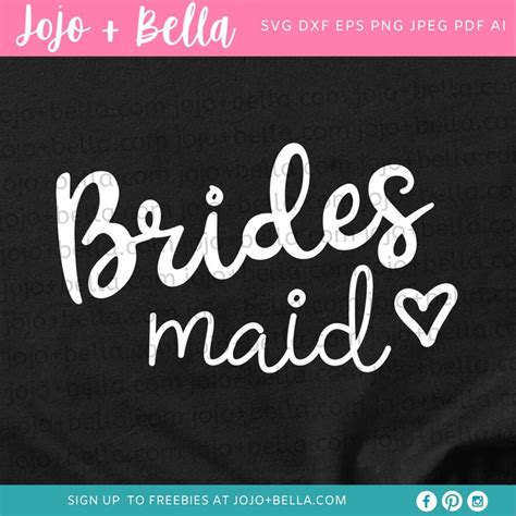 Bridesmaid SVG Love Svg Bridesmaid Svg File Wedding Svg Cute