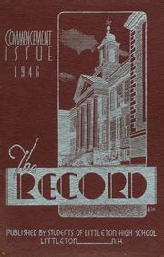 Littleton High School - Record Yearbook (Littleton, NH), Covers 1 - 11