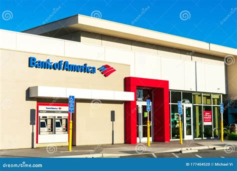 Bank Of America Branch Facade And Exterior Editorial Image Image Of