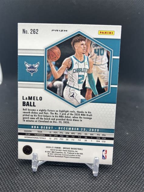 Mosaic Nba Debut Green Prizm Lamelo Ball Rookie Rc Ebay