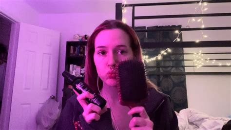 Asmr Oiling Brushing And Braiding My Hair Youtube