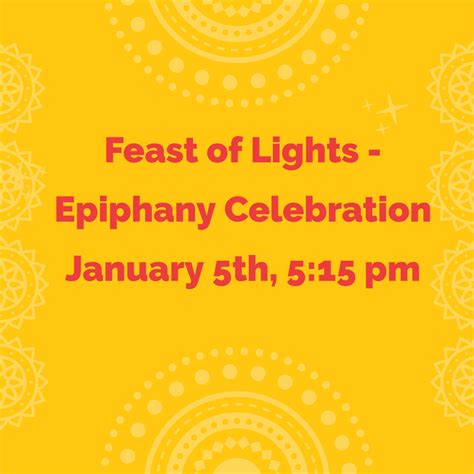 Feast of Lights - Epiphany Celebration ⋆ St. Andrew's Cathedral