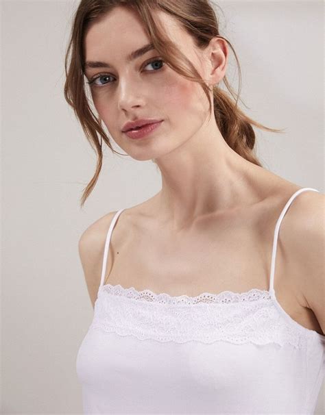 Lace Essential Trim Cami Loungewear The White Company Us Lace Trim