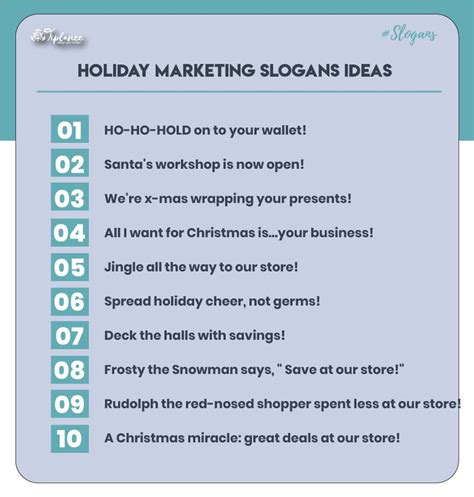 Best Holiday Marketing Slogans Ideas Taglines