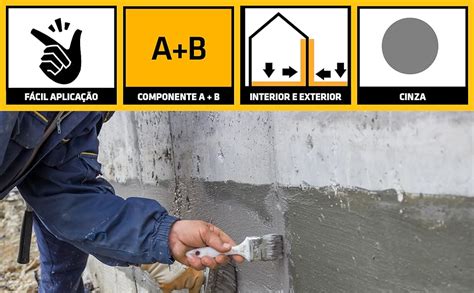 Sika Revestimento Impermeabilizante Sikatop 107 Cinza Concreto