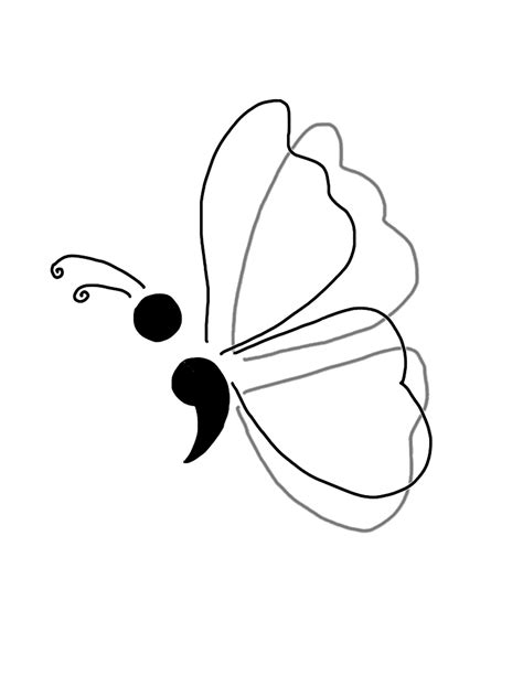semicolon butterfly inspire uplift