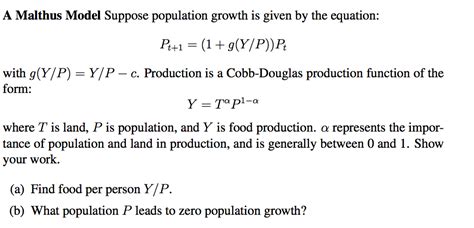 Solved Suppose Population Growth Is Given By The Equation Chegg Hot Sex Picture