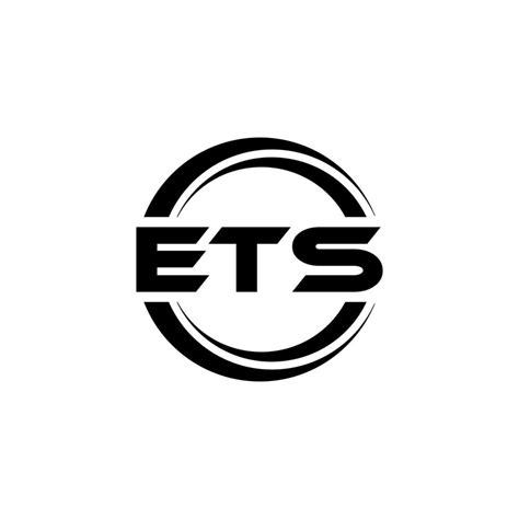 ETS letter logo design in illustration. Vector logo, calligraphy ...