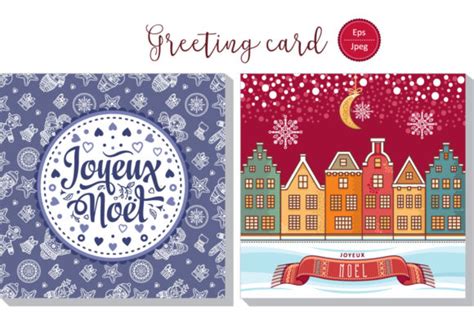 Joyeux Noel French Christmas Card Graphic By Zoyali Creative Fabrica