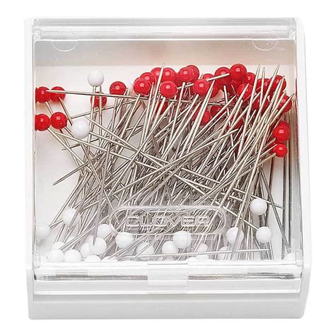 Clover Glass Head Silk Pins 100 Pack